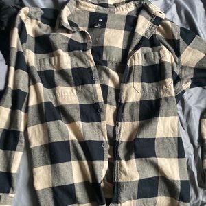 H&M medium tan flannel